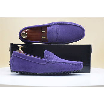 Pico – Mocassin daim violet