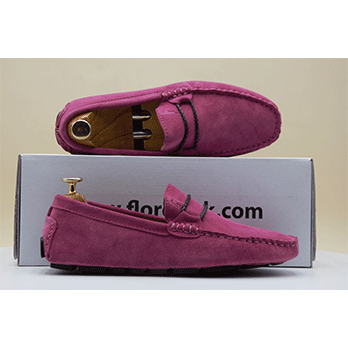 Jazz – Mocassin daim rose