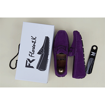 Jazz – Mocassin daim violet