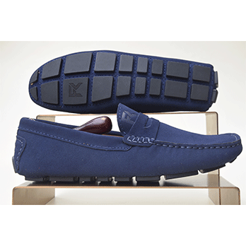 Oasis – Mocassin daim bleu nuit