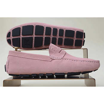 Oasis – Mocassin daim rose céleste