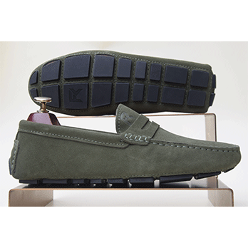 Oasis – Mocassin daim vert brun