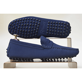 Pico – Mocassin daim bleu nuit