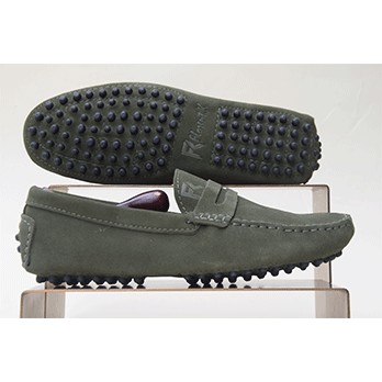 Pico – Mocassin daim vert brun