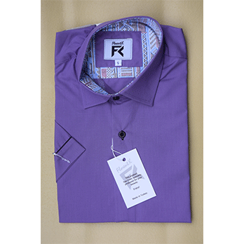 Chemise manches courtes – violet