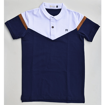 Polo tricolore – bleu