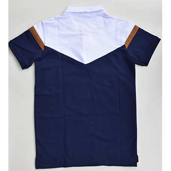 Polo tricolore – bleu