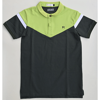 Polo tricolore – vert