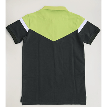 Polo tricolore – vert