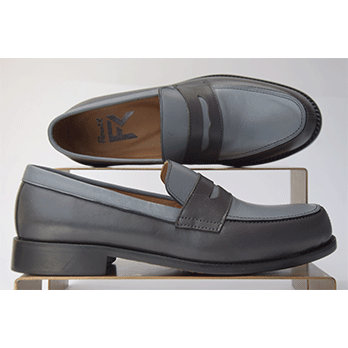 Mocassin S40 – bicolore gris