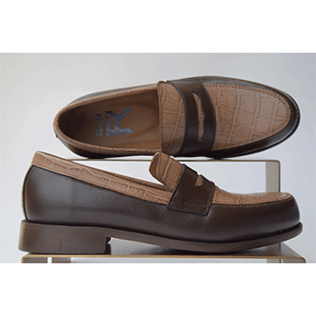 Mocassin S40 – bicolore marron clair