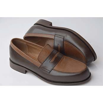 Mocassin S40 – bicolore marron