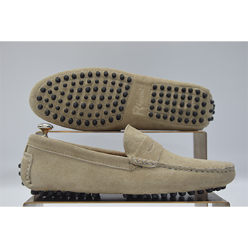 Pico – Mocassin daim beige
