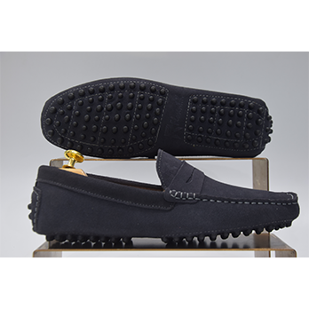 Pico – Mocassin daim gris sombre
