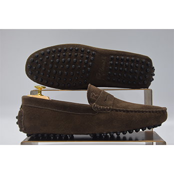 Pico – Mocassin daim marron