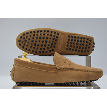 Pico – Mocassin daim marron sable
