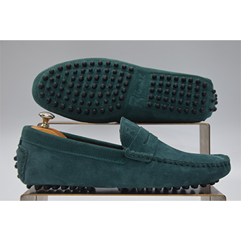 Pico – Mocassin daim vert